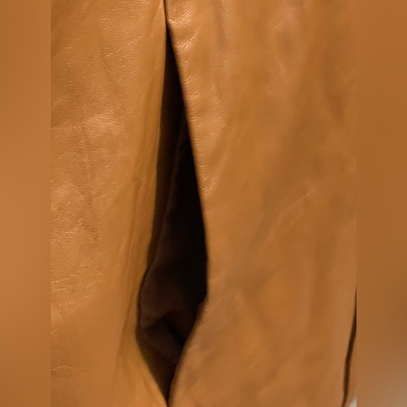 Wilsons Leather Pelle Studio Cognac Thinsulate Ultra Leather Coat Size XL - Picture 5 of 17